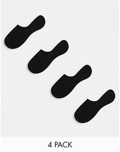 – Комплект из 4 пар черных низких спортивных носков Lindex