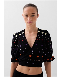 Футболка с принтом GARDEN EMB, черный Scalpers