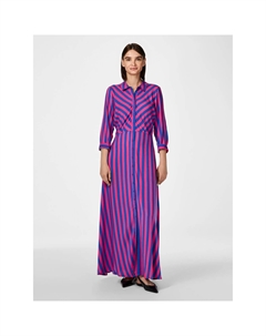 Платье-рубашка "YASSAVANNA LONG SHIRT DRESS", с рукавами 3/4, синий Y.a.s