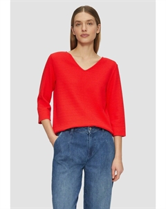 Толстовка STRUKTURIERTES MIT V-AUSSCHNITT UND 3/4-ÄRMELN, розовый S.oliver