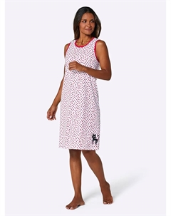 Ночная рубашка из уошпура "Спальни", цвет Weiß-Schwarz-Bedruckt + Weiß-Rot-Bedruckt Wäschepur