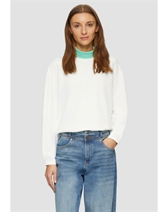 Толстовка SCUBA-SWEATSHIRT AUS MODALMIX IM RELAXED FIT, кремовый S.oliver