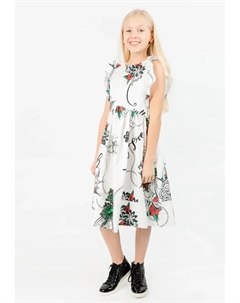 Платье А-силуэта с модным узором, цвет Weiß-Mehrfarbig Gulliver