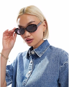 Солнцезащитные очки из ацетата овальной формы с поляризованными линзами Asos design