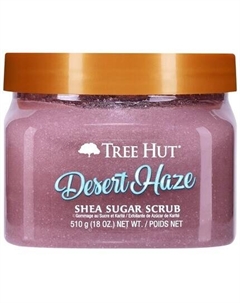 Desert Haze Отшелушивающий и увлажняющий скраб для тела с сахаром ши, 18 унций мускуса Tree hut