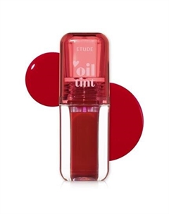 Dear Darling Oil Tint #1 Real Cherry 4.2g Высокоувлажняющее и сильно увлажняющее масло для губ Блеск для губ Гладкие и влажные губы Нелипкий масляный тинт для губ Для сухих губ K-beauty Etude