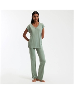 Комплект пижамный La Redoute зеленый Anne weyburn