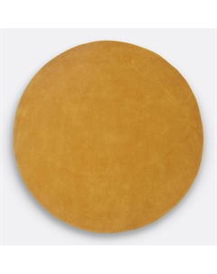 Ковер круглый из хлопковой ткани Renzo большая модель желтый Laredoute