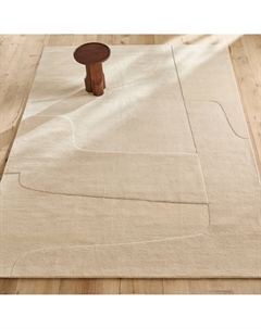 Современный шерстяной ковер ручной работы XL Sahil бежевый Am.pm.