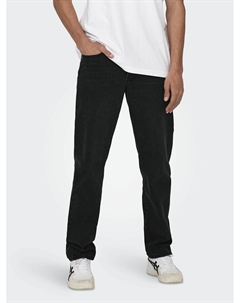 Джинсы прямые черный Only & sons