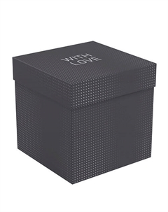 Коробка складная подарочная "Black", с лентой Meshu