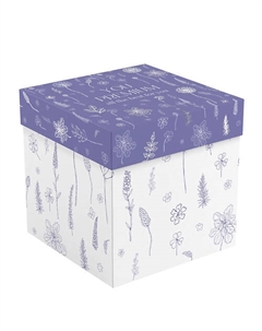 Коробка складная подарочная "Floral", с лентой, отделка фольгой Meshu