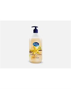 Крем-мыло Silky Cream, Шелк и ваниль 1000 мл Aura