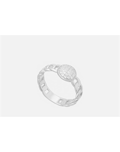 Кольцо серебряное С фианитами 18 мл Juvedel