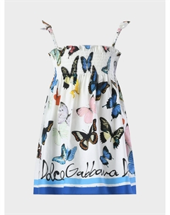 Сарафан, принт бабочки Dolce&gabbana