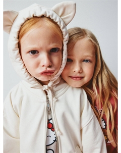 Толстовка с ушками на капюшоне для девочек Sela