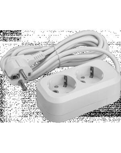 Удлинитель, 2 гнезда, 2 м, с заземлением Онлайт