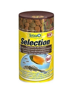 Корм для рыб Selection для всех видов рыб "4 вида" хлопья/чипсы/гранулы 100мл Tetra
