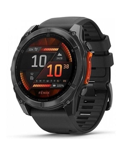 Смарт-часы Fenix 8, 51мм, 1.4", черный/серый Garmin