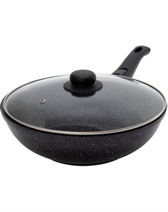 Сковорода ВОК (WOK) Chef Induction SW-CHI4028W, 28см, с крышкой, съемная ручка, антипригарное покрытие, алюминиевая Starwind