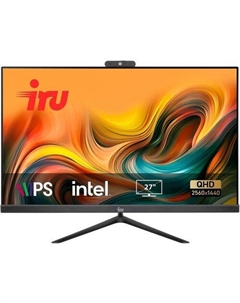 27" Моноблок Tactio 27IH5P2K QHD, Intel Core i5 11400, 32ГБ DDR4, 1ТБ SSD, FreeDOS черный Iru
