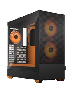 Корпус ATX Miditower Fractal Design Pop Air RGB TG Clear Tint Black/Orange Fractal design