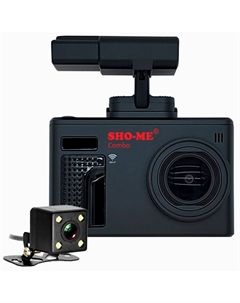 Видеорегистратор с радар-детектором SHO-ME Combo Note WiFi DUO GPS ГЛОНАСС черный Sho-me