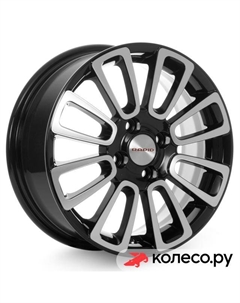 Литой диск Неман-оригинал (КС717) 6x15/4*100 D60.1 ET50 Алмаз-черный Кик