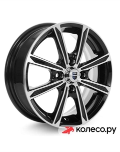 Литой диск Флэш (КС698) 5x14/4*100 D67.1 ET45 Алмаз-черный Кик