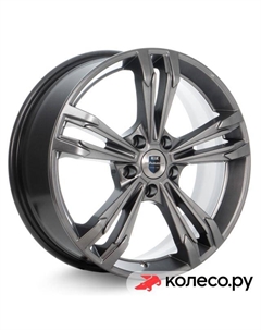 Литой диск Каррера (КС655) 7x18/5*112 D66.6 ET40 Дарк платинум Кик