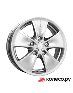 Литой диск Иллюзио-оригинал (КС440) 6.5x16/5*108 D63.35 ET50 Плат. черный Кик