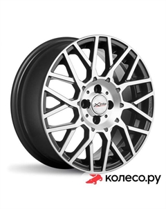 Литой диск X-125 6.5x16/4*108 D63.35 ET45 BKM/FP X`trike