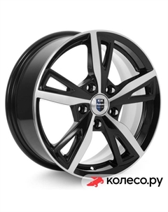 Литой диск Фишт (КС690) 6.5x16/5*114.3 D67.1 ET40 Алмаз-черный Кик