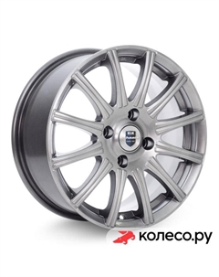 Литой диск Сиеста (КС474) 6x15/4*100 D67.1 ET45 Дарк платинум Кик