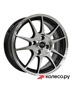 Литой диск MGM-5 6x14/4*98 D58.6 ET35 BKF Megami