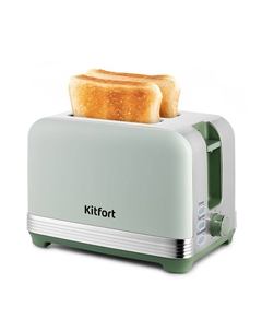 Тостер Kitfort КТ-6070 930 Вт, подогрев, размораживание, фисташковый