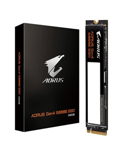 Твердотельный накопитель (SSD) 500Gb AORUS 5000E, 2280, PCIe 4.0 x4, NVMe (AG450E500G-G) Retail Gigabyte