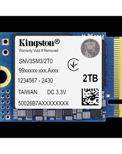 Внутренний SSD диск KINGSTON SSD NV3, 2000GB, M.2 (SNV3SM3/2T0) Kingston