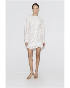 Платье с длинным рукавом молочного цвета 2mood