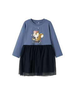 Тюлевое платье «NMFOHFELIA LS DRESS BOX», цвет Wild Wind Name it