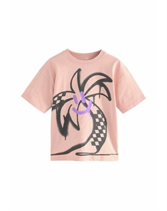 Футболка с принтом SHORT SLEEVE GRAPHIC STANDARD, оранжевый Next