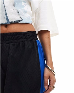 Спортивные боксеры черного цвета с полосками по бокам Asos design