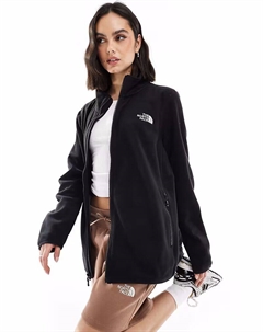 Флисовая кофта North Face Plus размера 100 из ледникового материала с застежкой-молнией черного цвета The north face