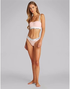 Трусики-стринги Modern Cotton розового цвета Calvin klein