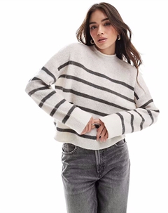 Джемпер с воротником-стойкой в полоску от Asos design