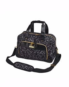 Сумка 20л Vela, вешалка под сиденье, 40 x 20 x 25 см, серая, с леопардовым принтом - СЕРЫЙ Cabin max