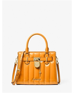Маленькая патентованная сумка Hamilton, оранжевый Michael kors