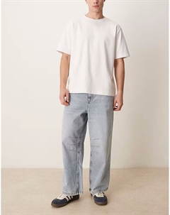 Джинсы Horseshoe Fit светло-голубого цвета Asos design