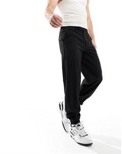 DESIGN – элегантные черные джоггеры прямого кроя Asos