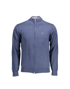 Синий хлопковый свитер Gant